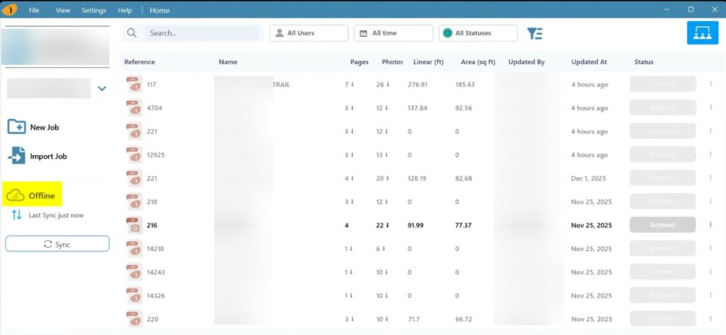 VPN status = offline